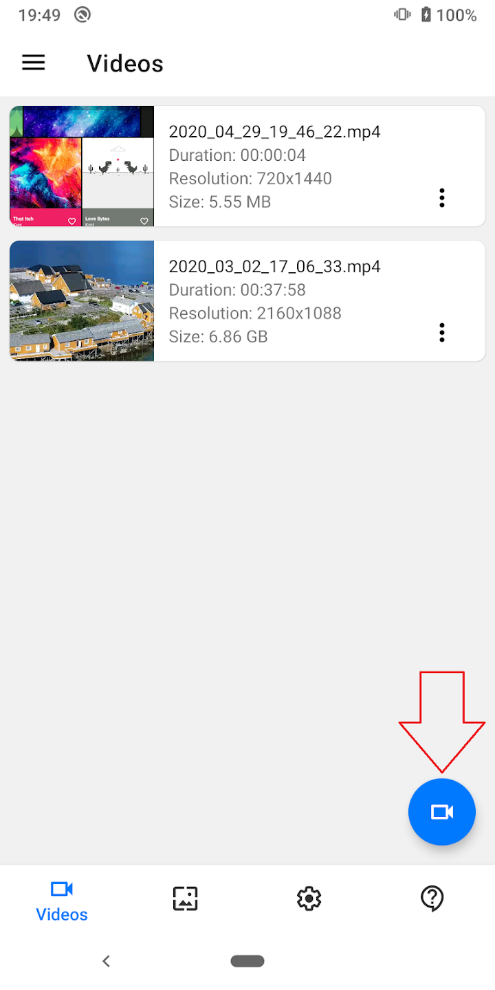 اسکرین شات 1 برنامه Screen Recorder