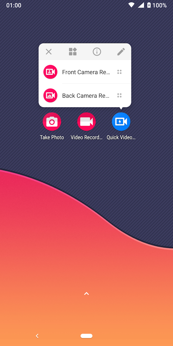اسکرین شات 1 برنامه Quick Video Recorder