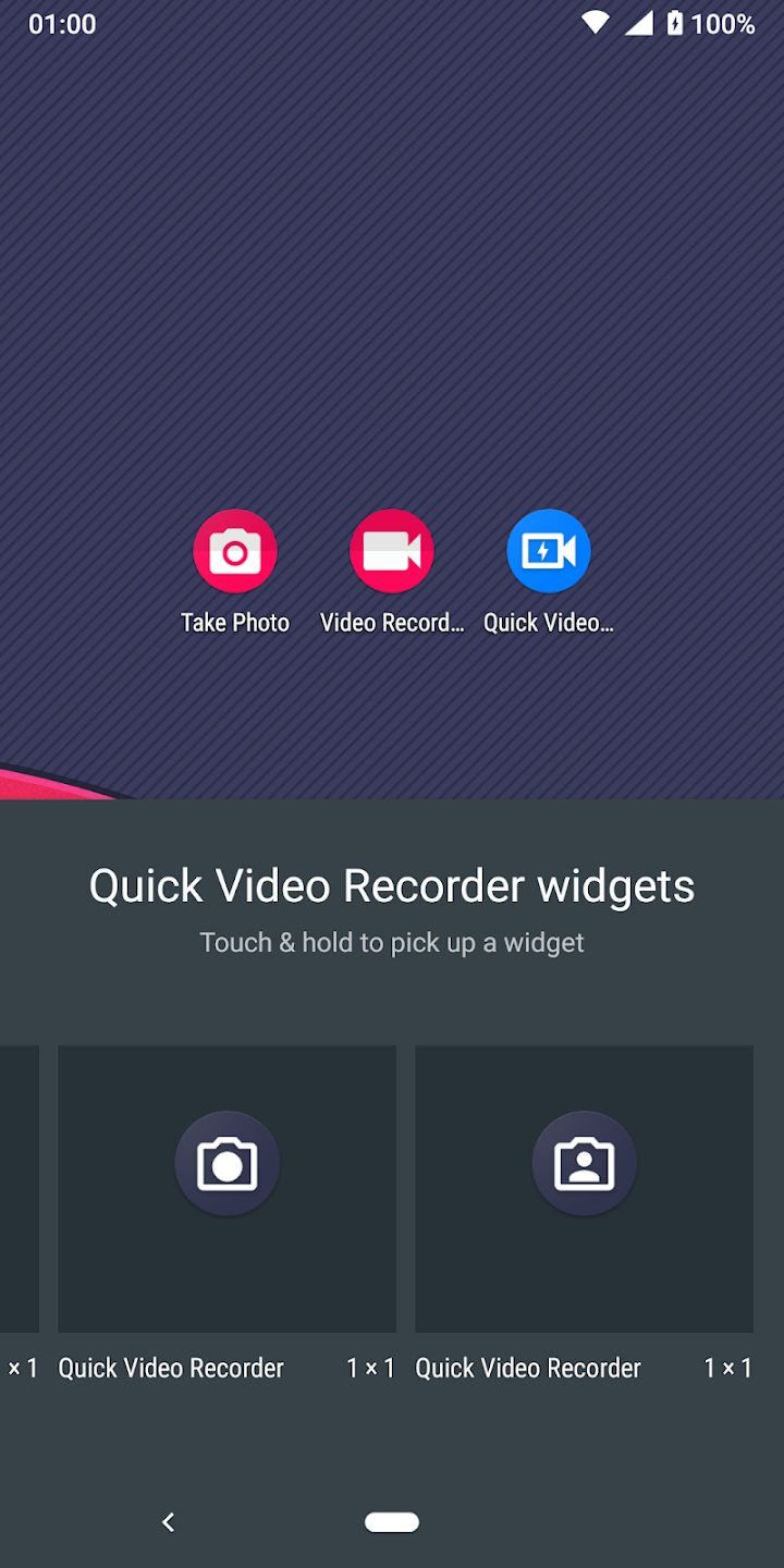 اسکرین شات 2 برنامه Quick Video Recorder