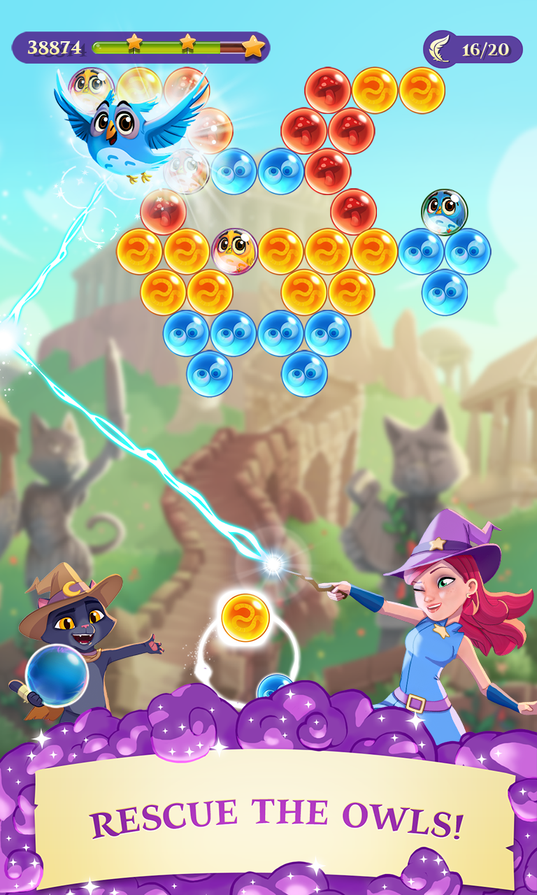 اسکرین شات 1 بازی Bubble Witch 3 Saga