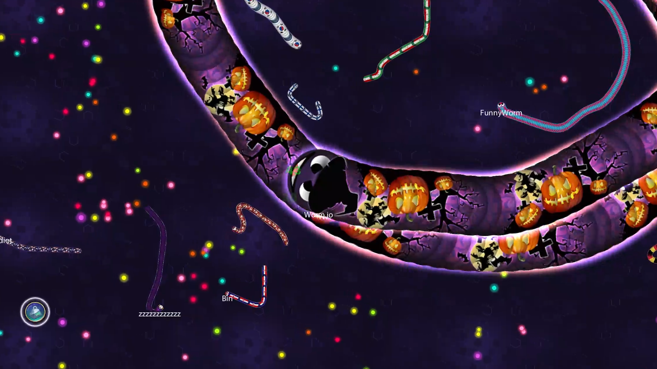اسکرین شات 6 بازی Worm.io - Snake & Worm IO Game