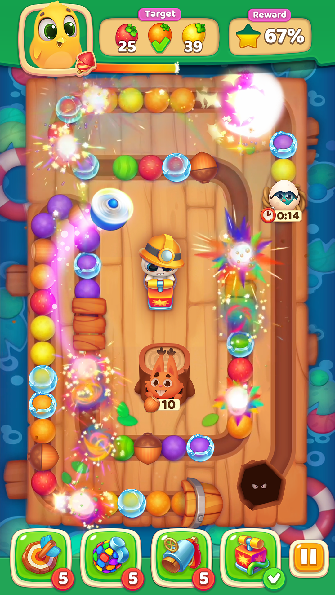 اسکرین شات 3 بازی Bunny Boom - Bubble shooter