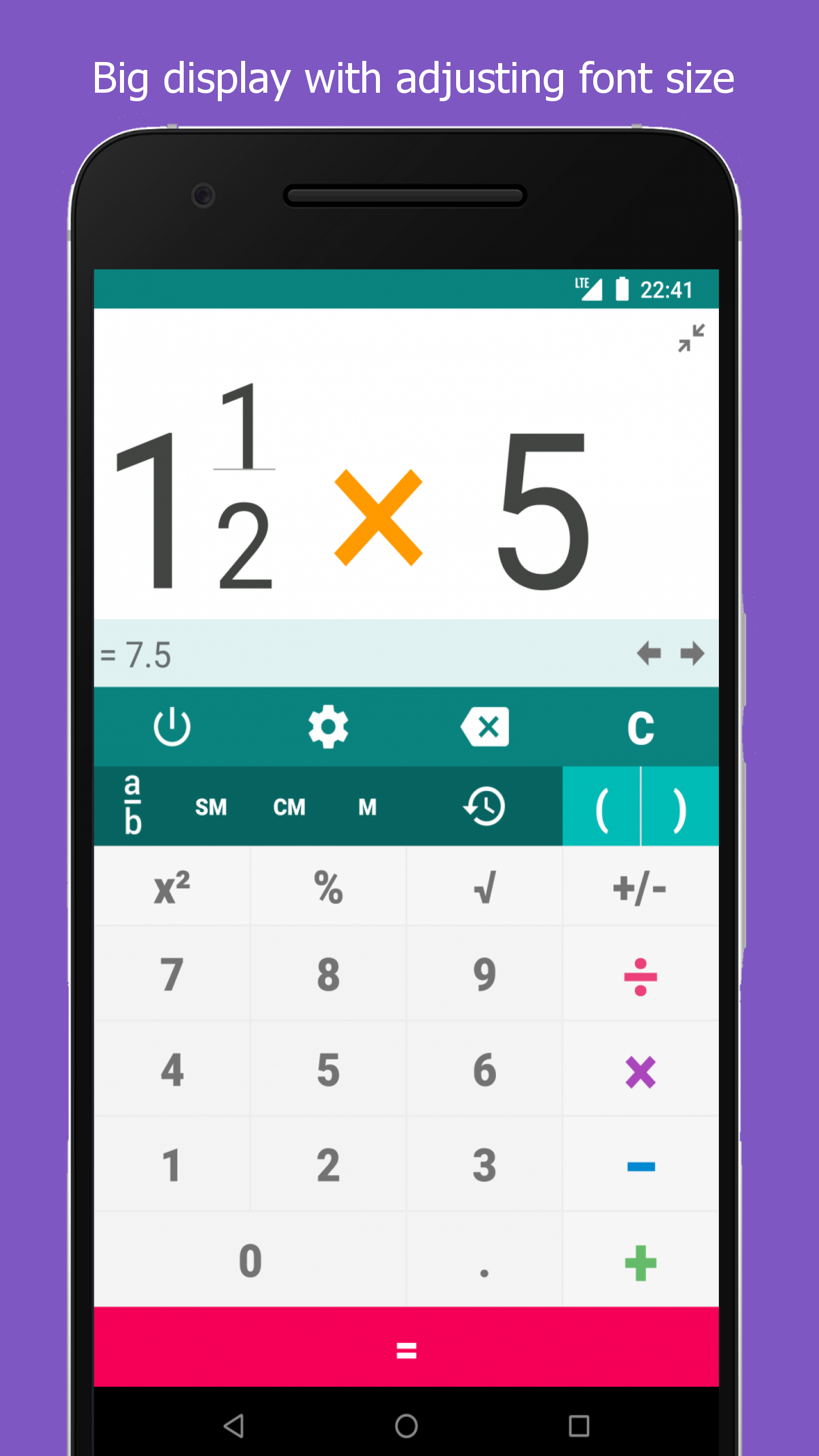 اسکرین شات 1 برنامه King Calculator