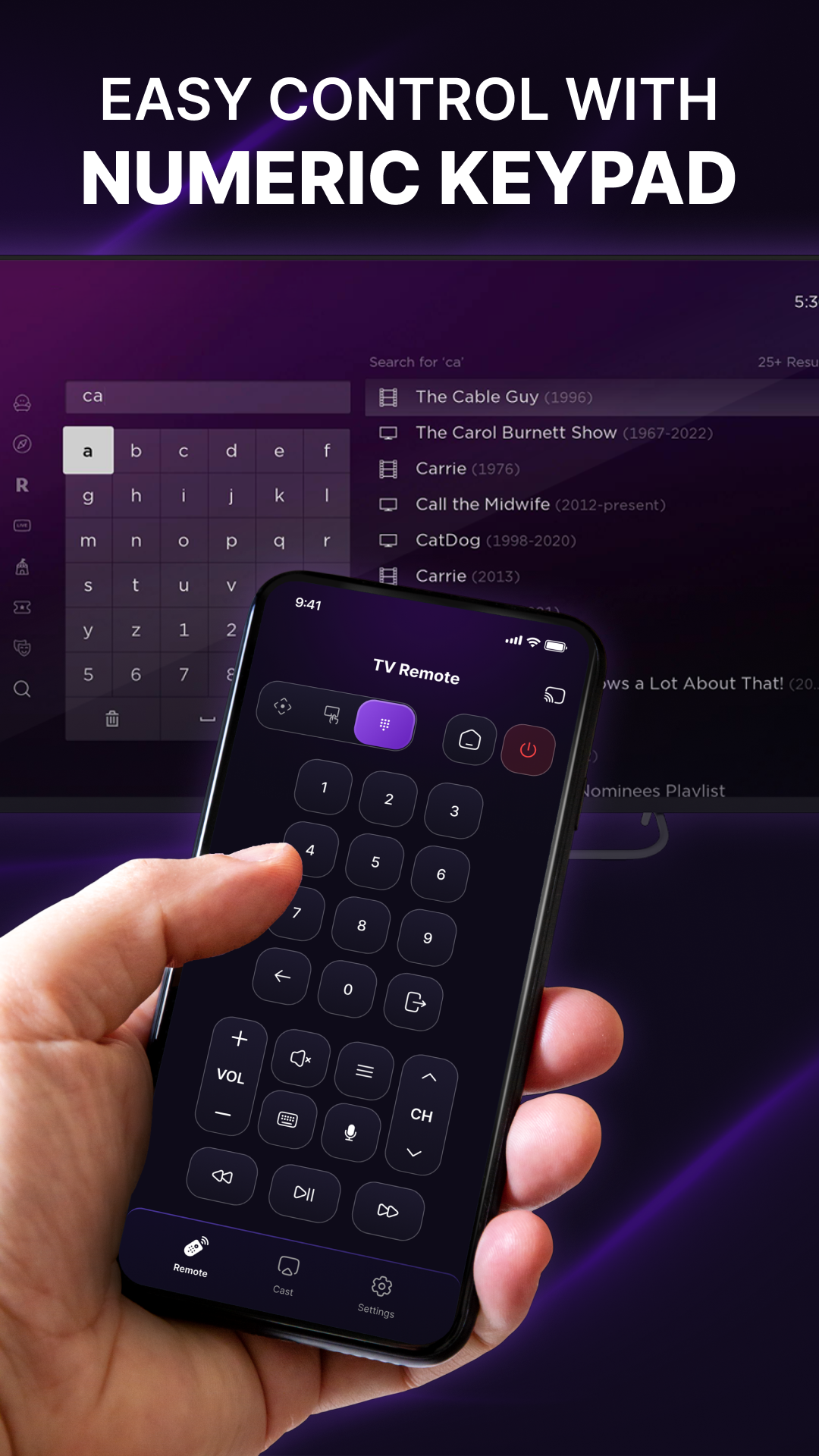 اسکرین شات 2 برنامه Universal TV Cast & Remote