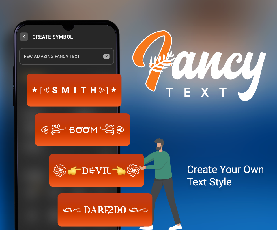 اسکرین شات برنامه Fancy Text - Decorative Fonts 1