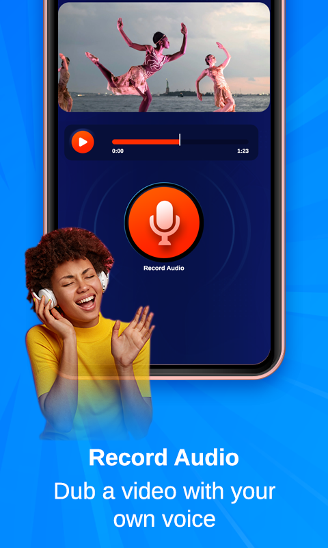 اسکرین شات 2 برنامه Video Voice Dubbing