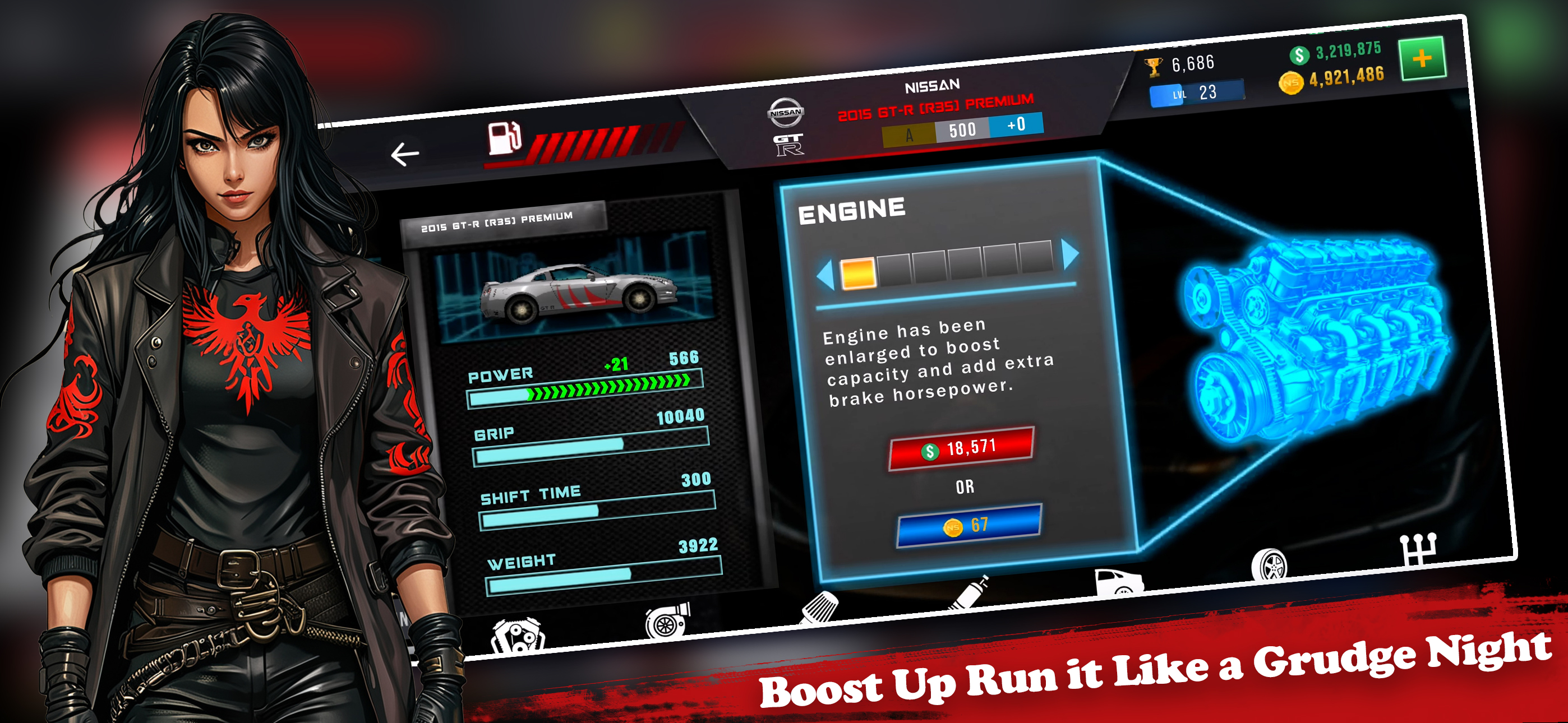 اسکرین شات 2 بازی Nitro Speed: Crew Drag Race NS