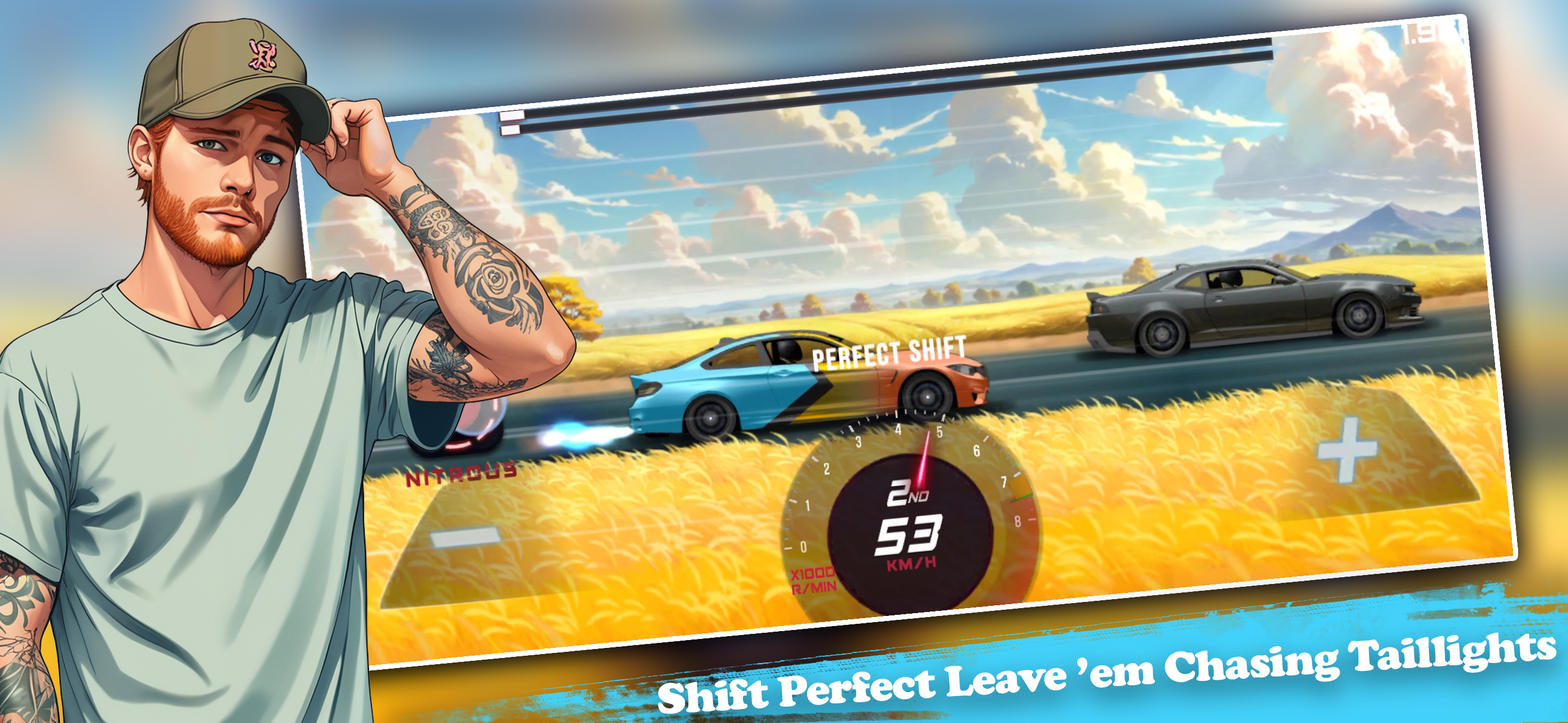 اسکرین شات 3 بازی Nitro Speed: Crew Drag Race NS