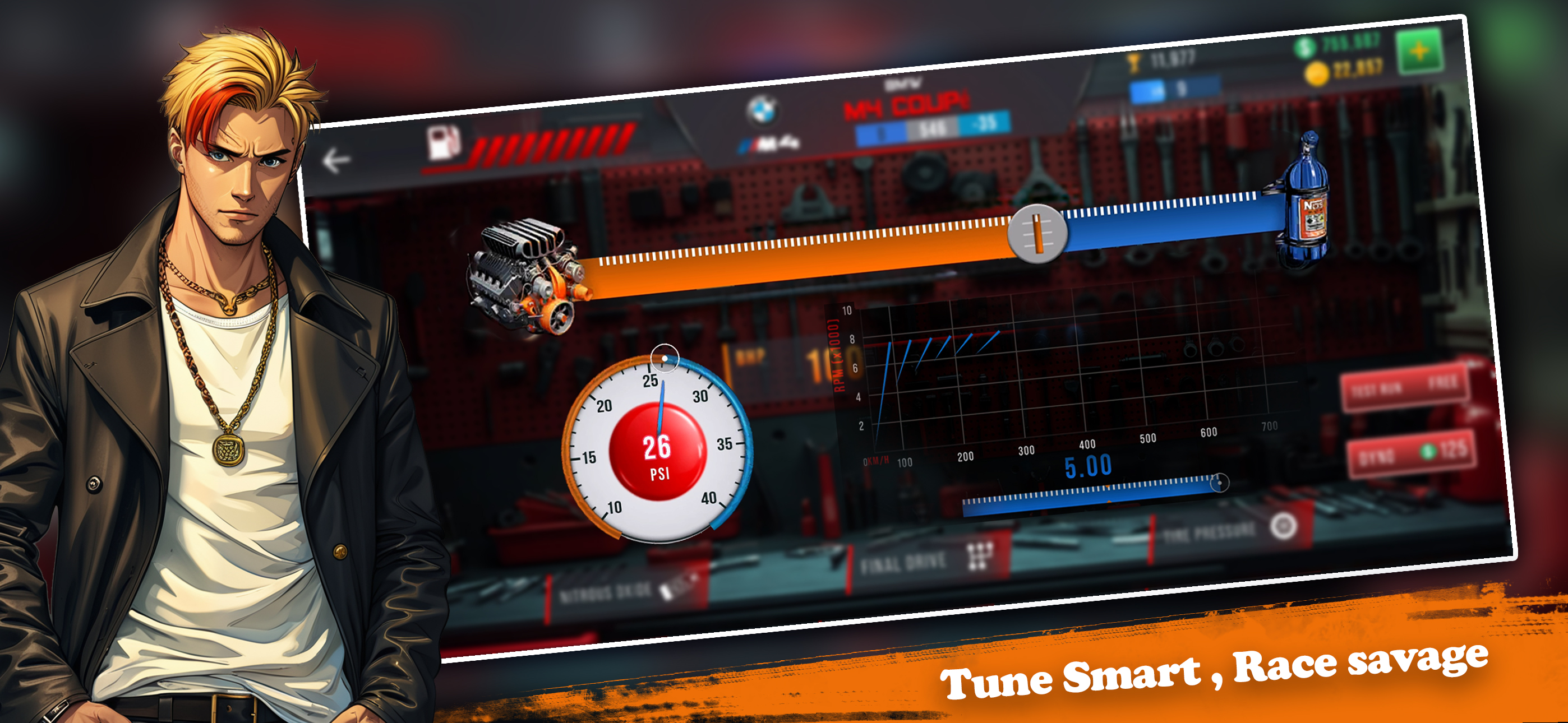 اسکرین شات 4 بازی Nitro Speed: Crew Drag Race NS