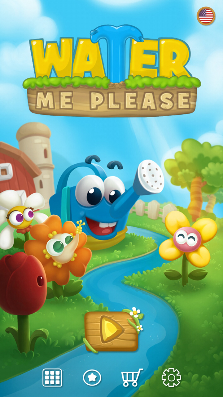 اسکرین شات 1 بازی Water Me Please!Brain Teaser