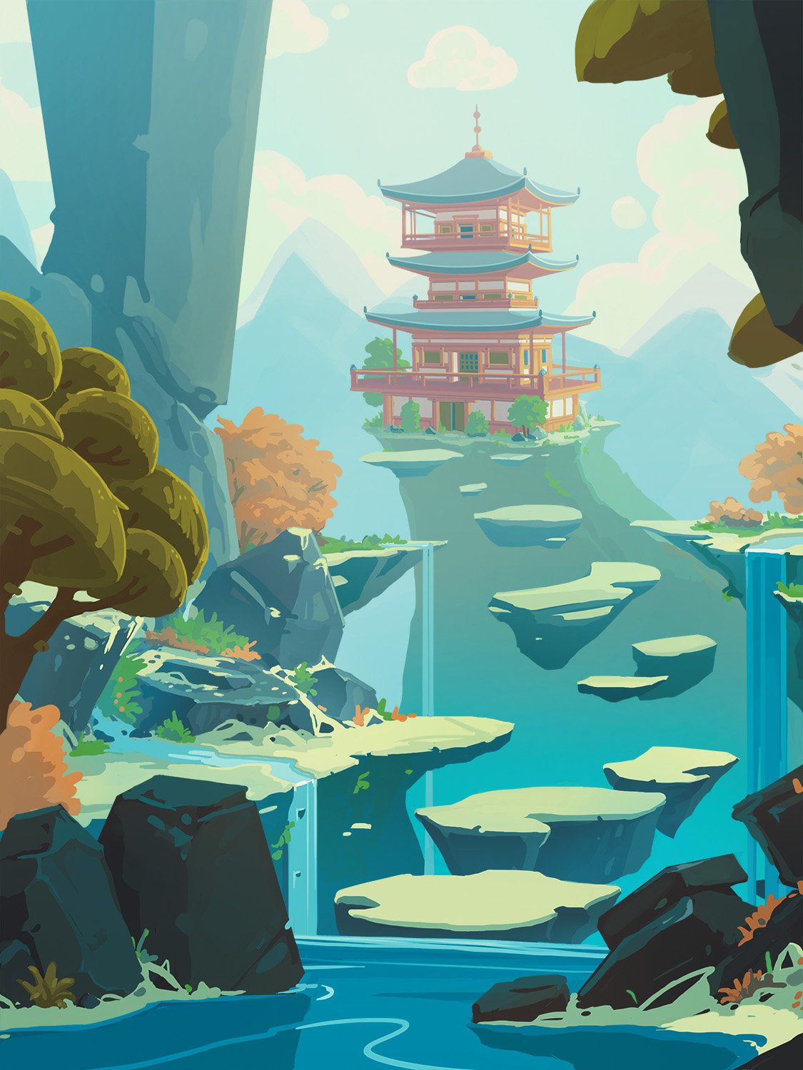 اسکرین شات 7 برنامه Anime Scenery Wallpaper