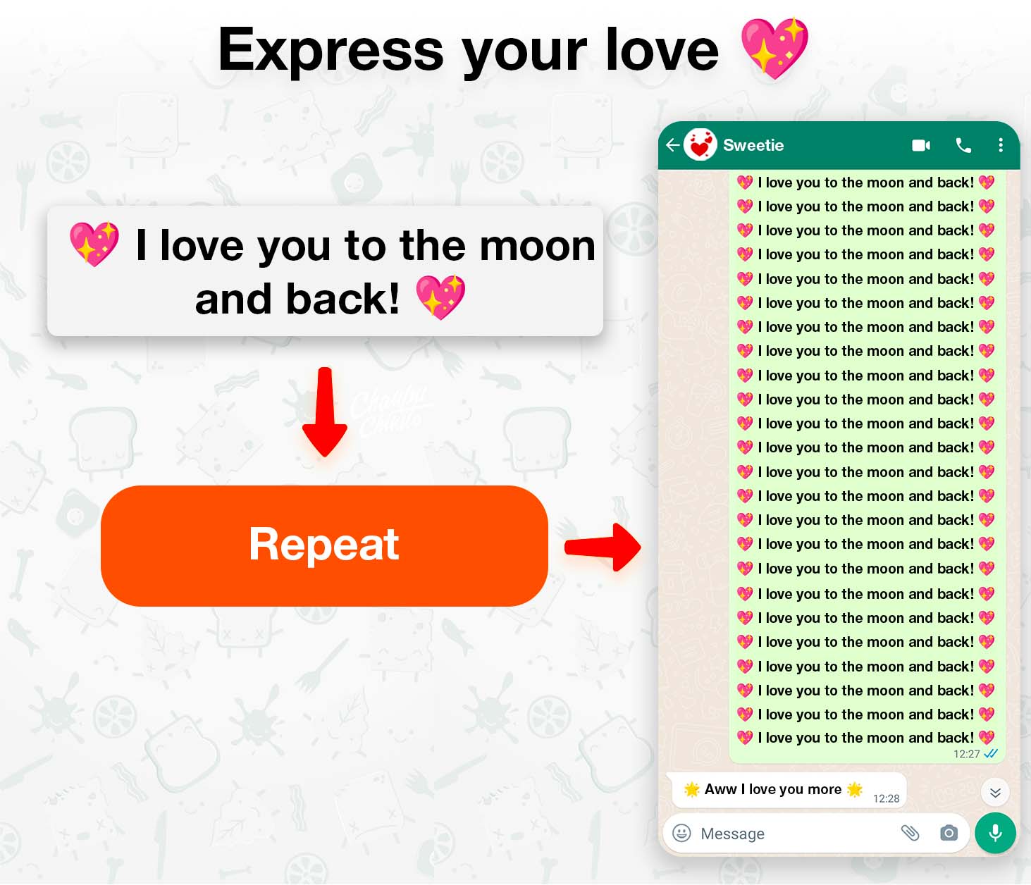 اسکرین شات 3 برنامه Text Repeater