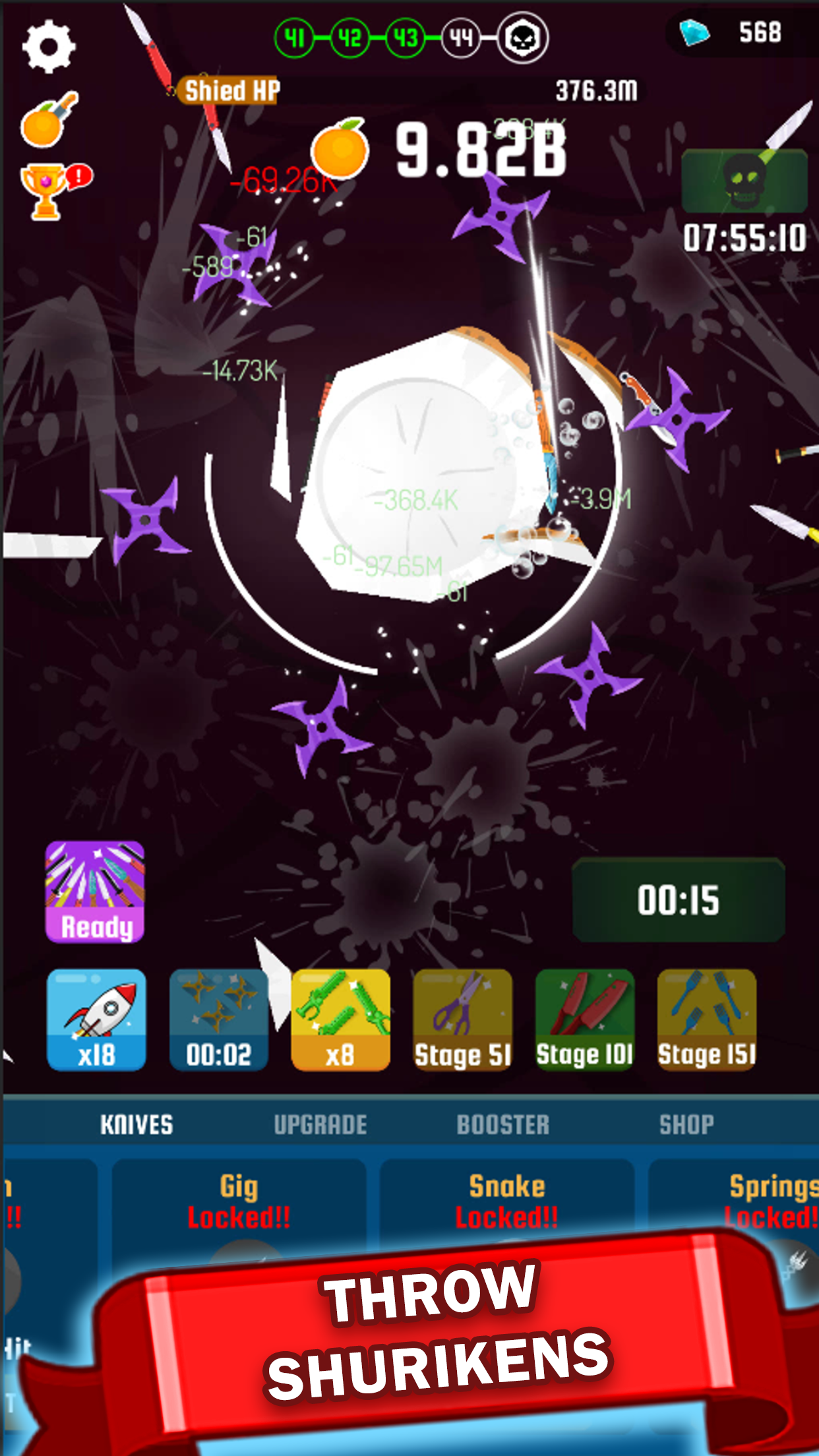 اسکرین شات 4 بازی Idle Knife: Slash The Fruits