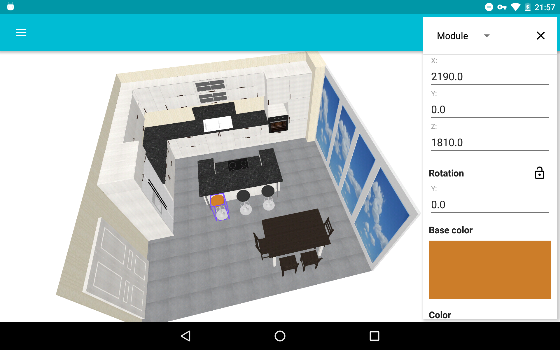 اسکرین شات 2 برنامه My Kitchen: 3D Planner