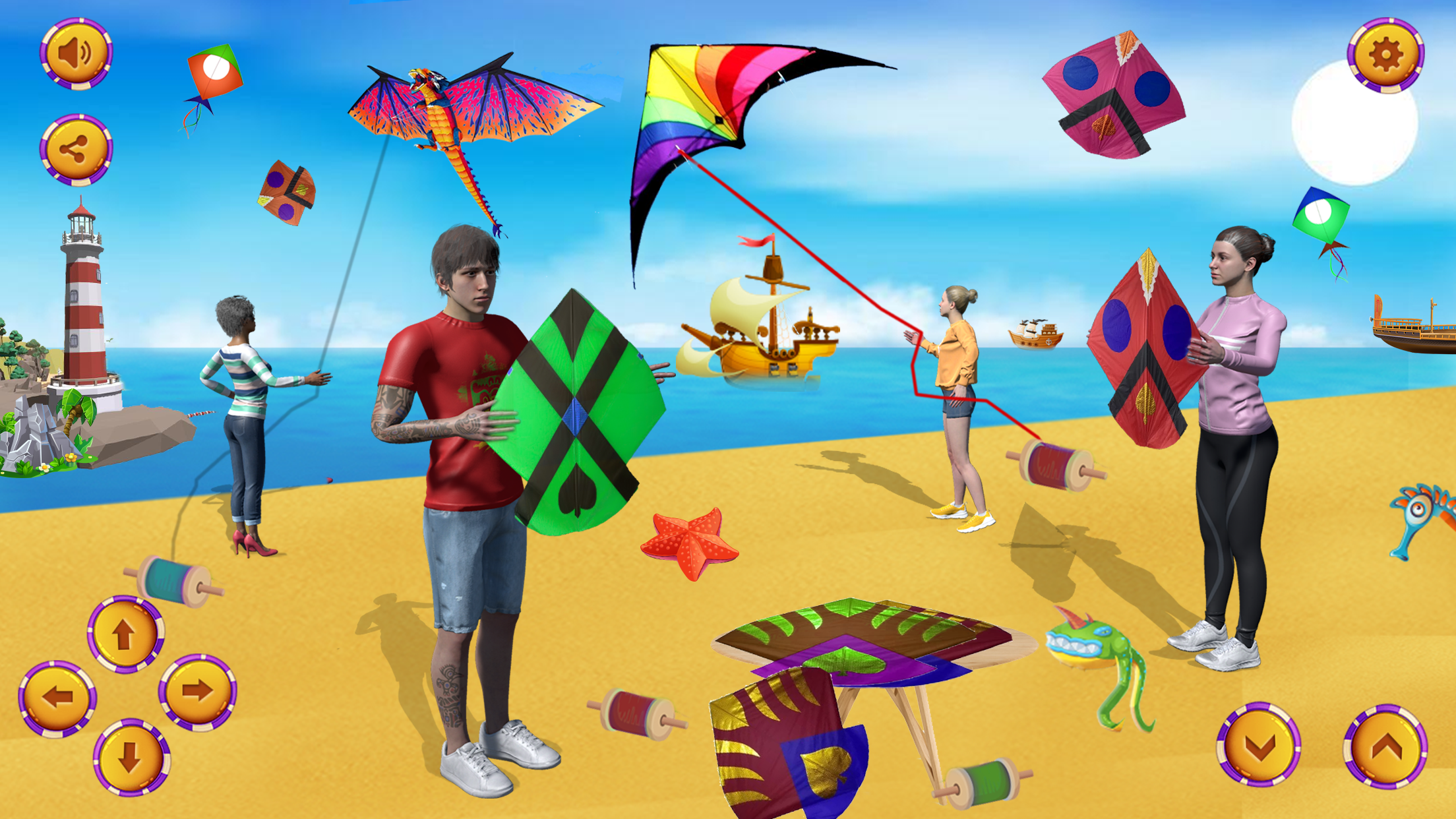 اسکرین شات 2 بازی Kite Game 3D Kite Flying Games