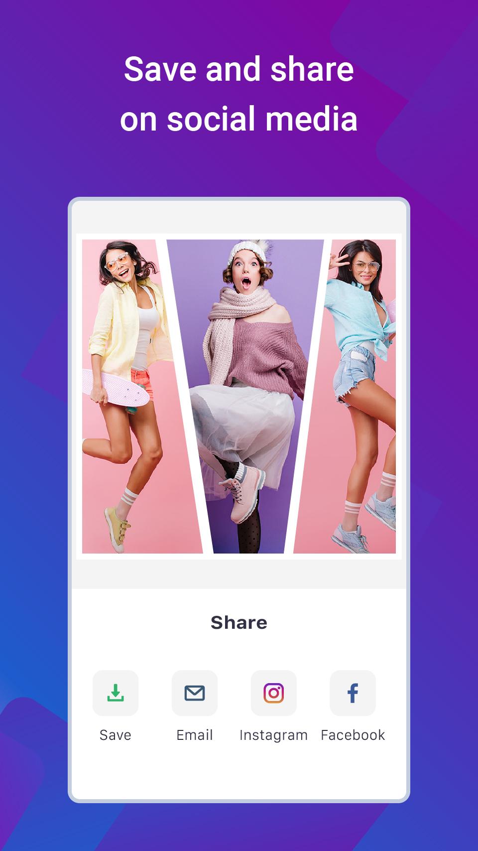 اسکرین شات 1 برنامه Photo collage maker & editor