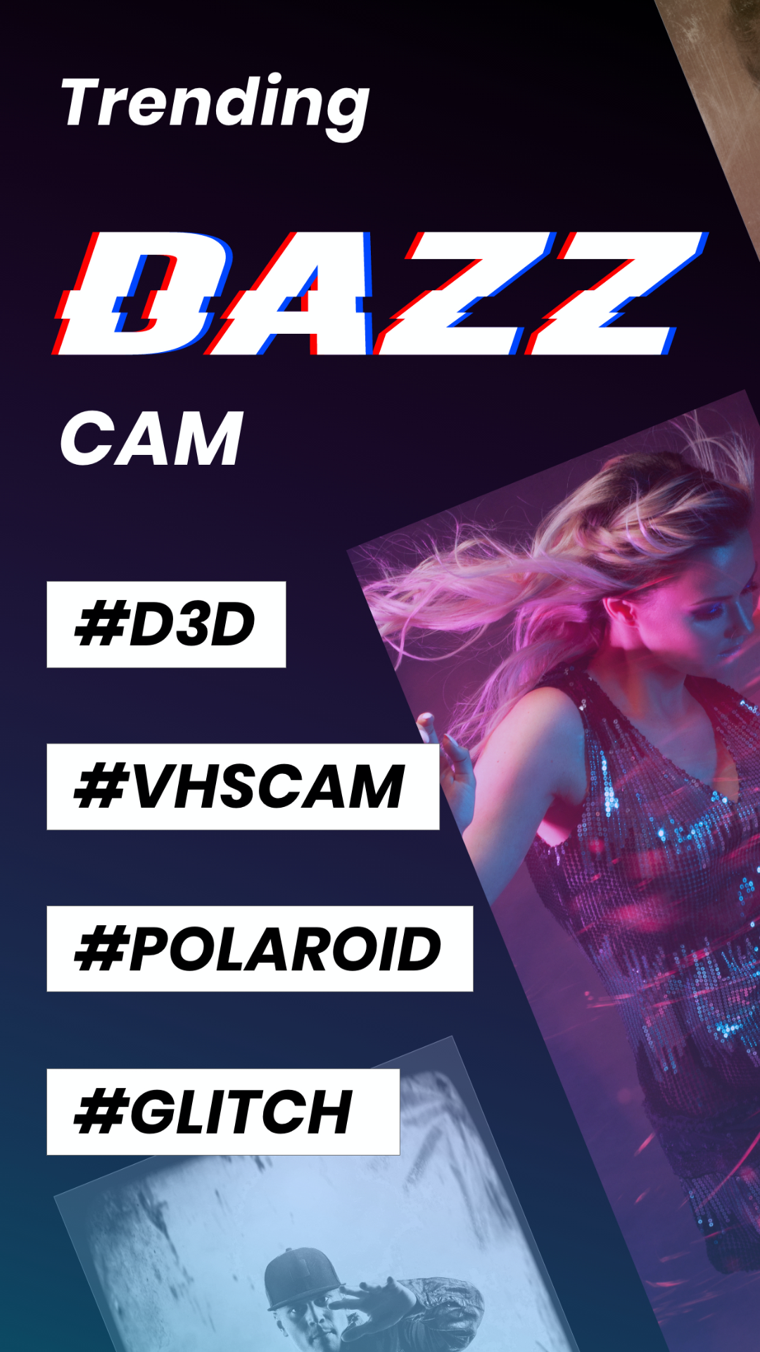 اسکرین شات 2 برنامه VHS Cam: glitch photo effects
