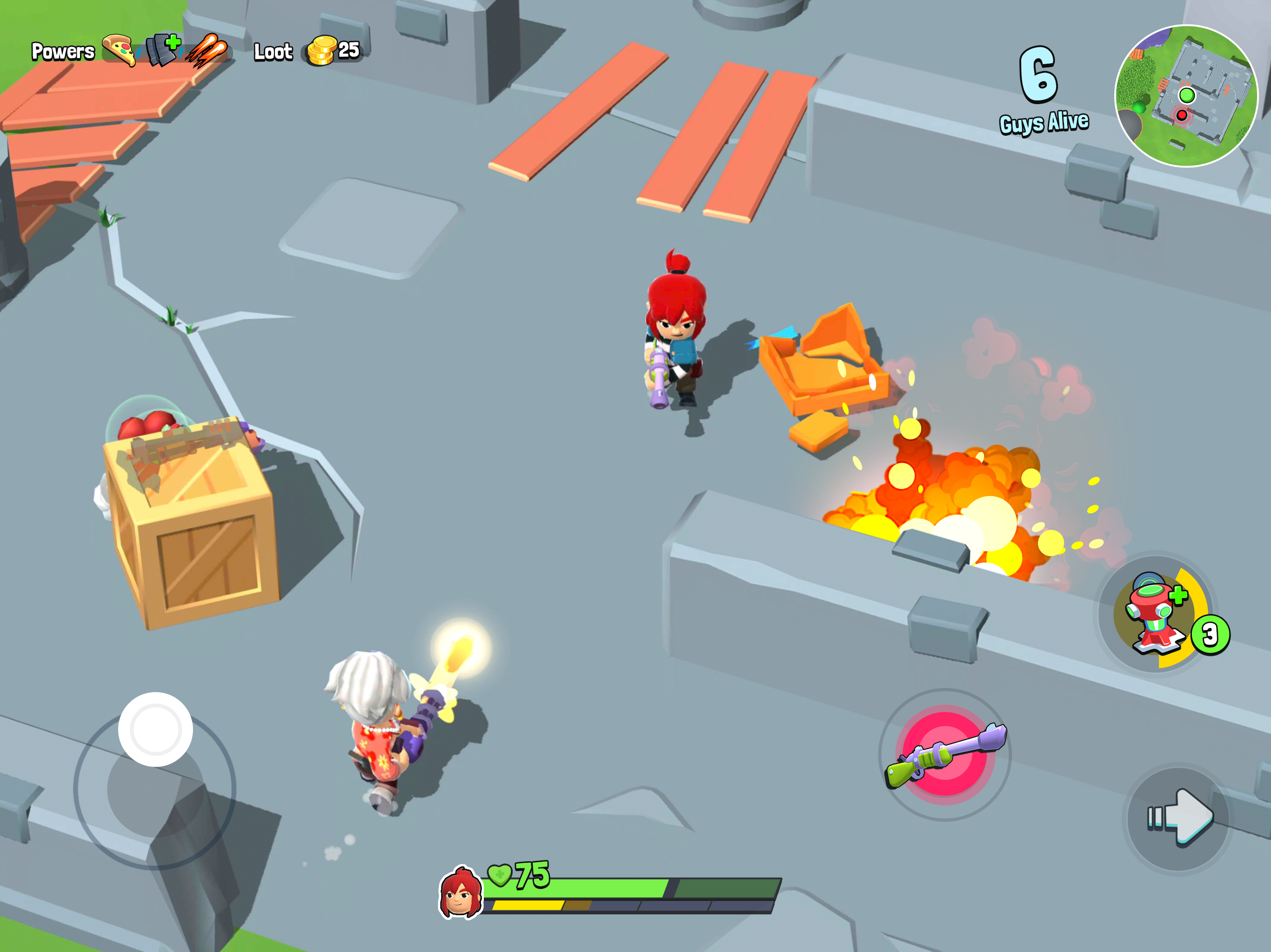 اسکرین شات 2 بازی Battle Guys : Royale
