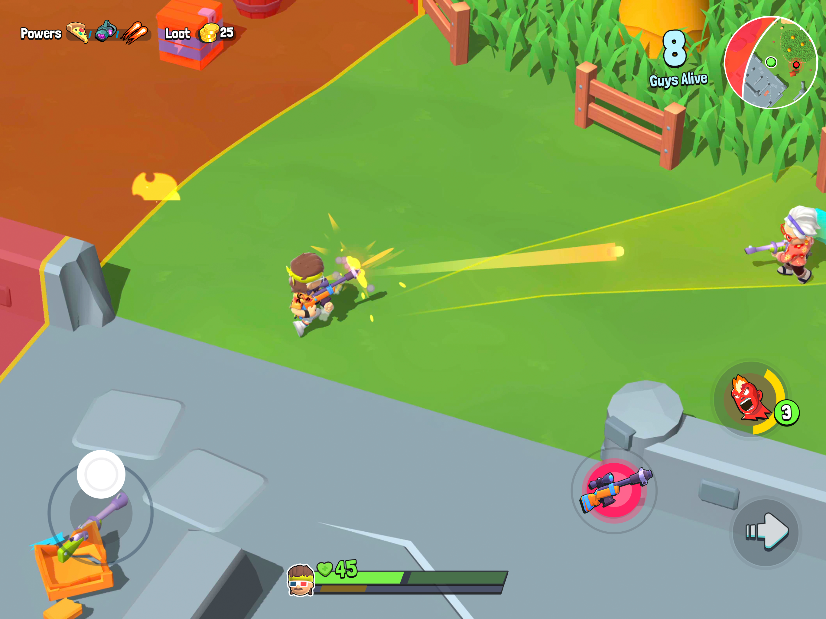 اسکرین شات 4 بازی Battle Guys : Royale