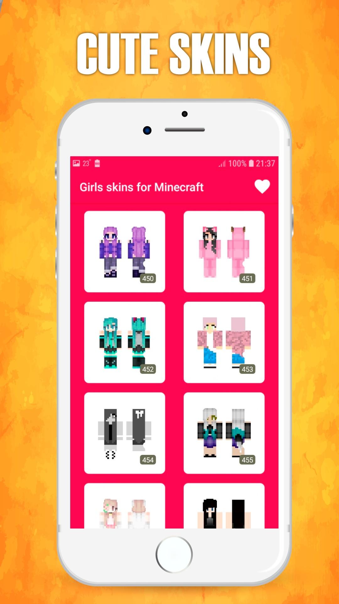 اسکرین شات 3 برنامه Girls Skins for Minecraft