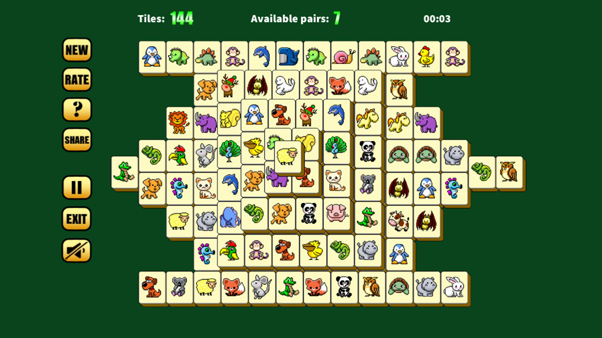 اسکرین شات 1 بازی Mahjong Solitaire Animal