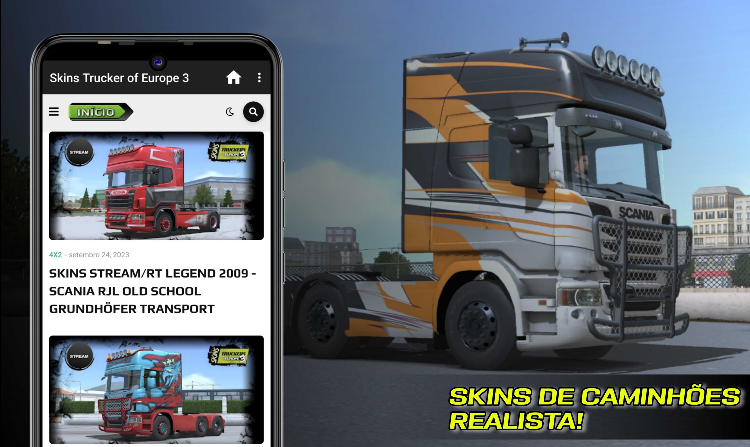 اسکرین شات 3 برنامه Skins Truckers Of Europe 3