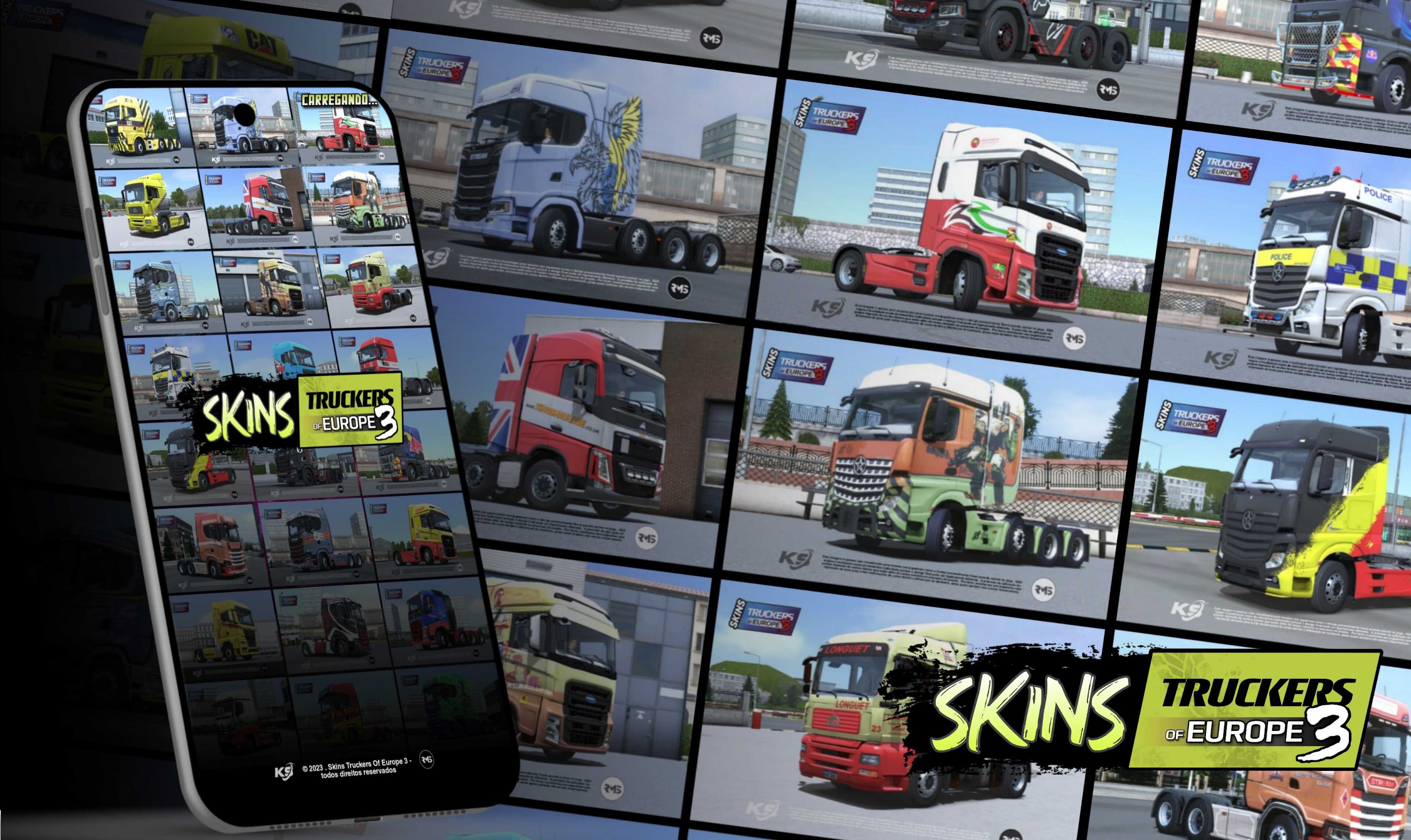 اسکرین شات 1 برنامه Skins Truckers Of Europe 3