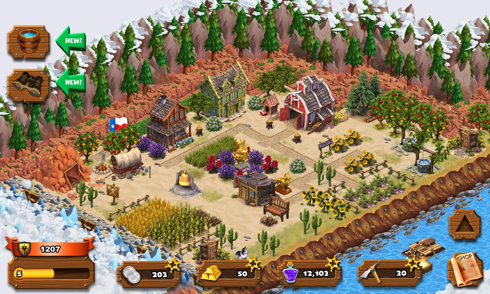 اسکرین شات 1 بازی Goldrush: Westward Settlers!