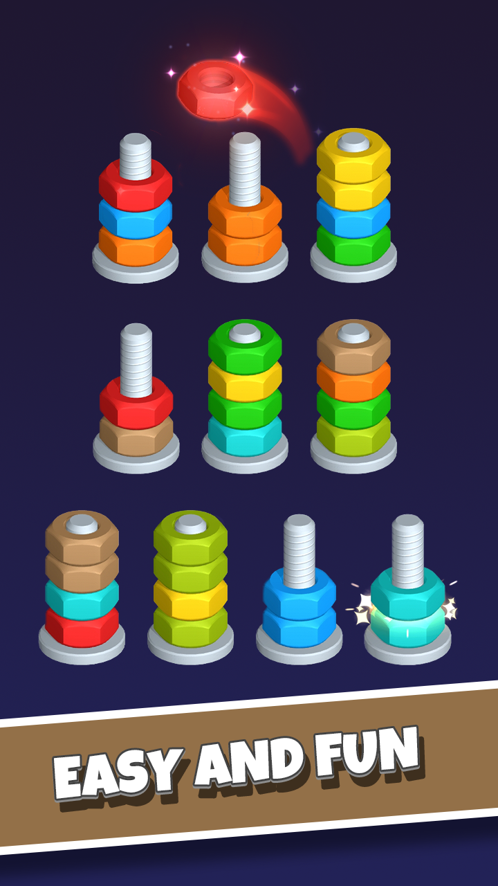 اسکرین شات 2 بازی Nut Sort-Color Puzzle Game