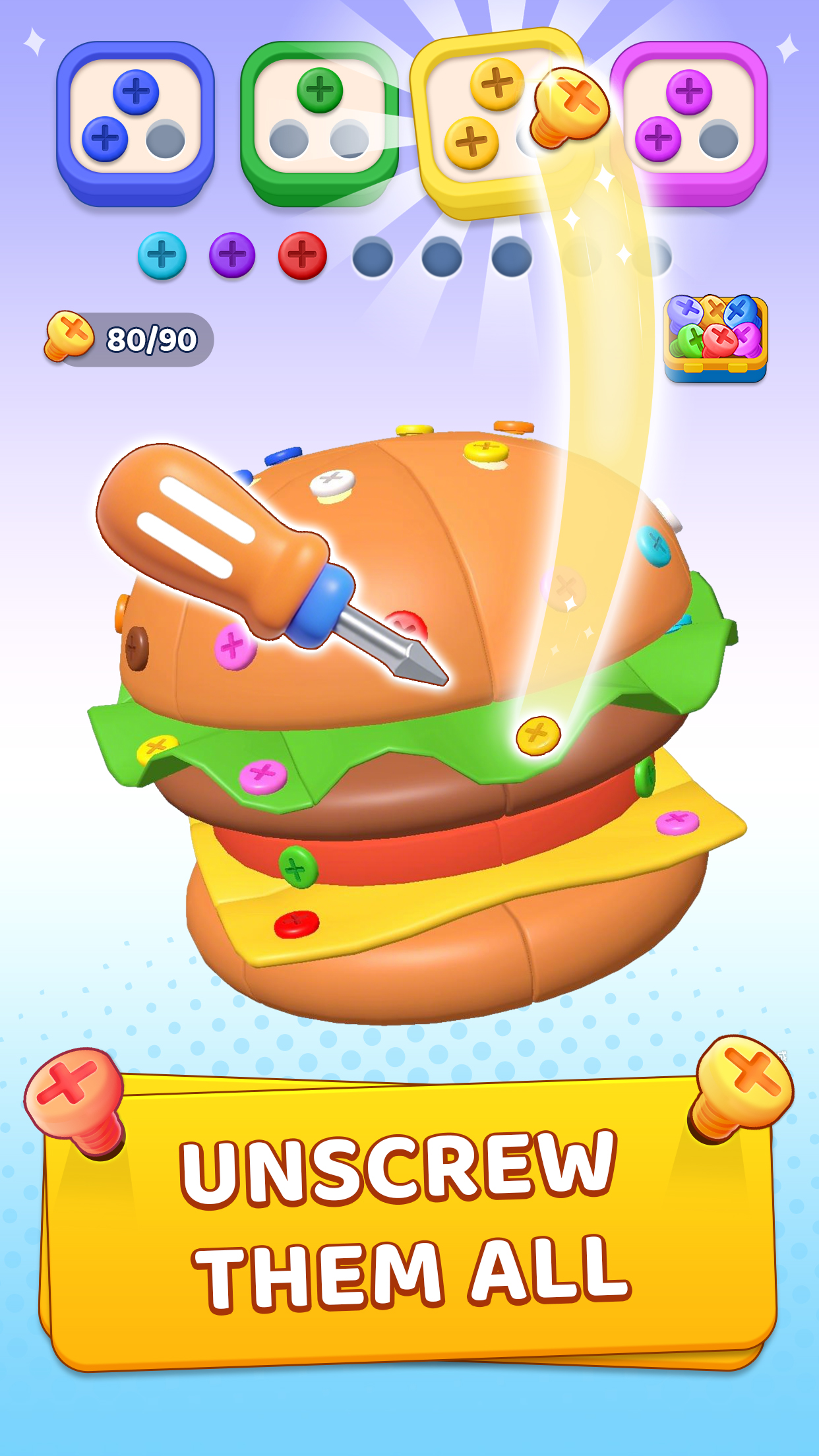 اسکرین شات 3 بازی Unscrew Frenzy 3D: Bolt Master