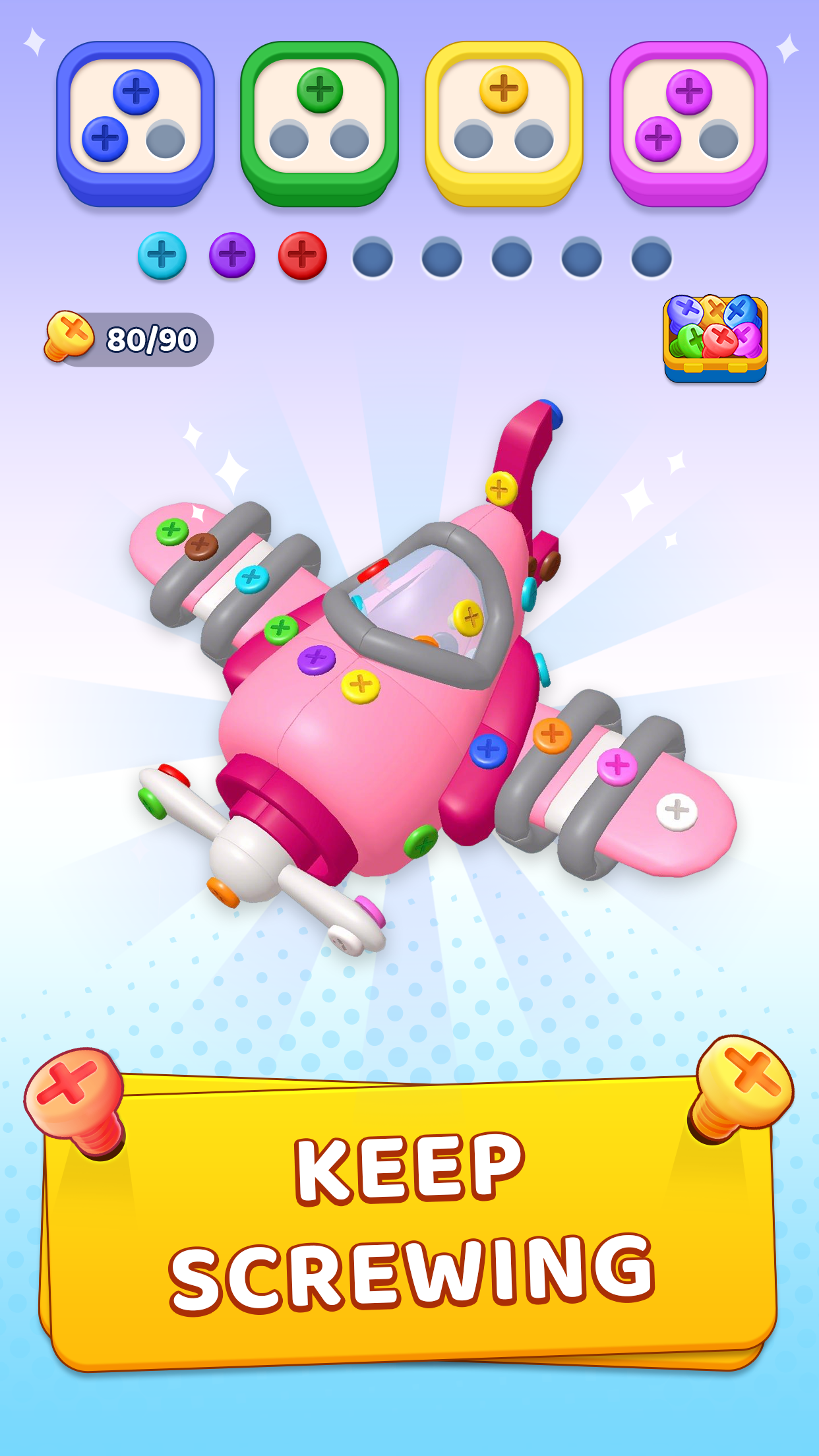 اسکرین شات 6 بازی Unscrew Frenzy 3D: Bolt Master