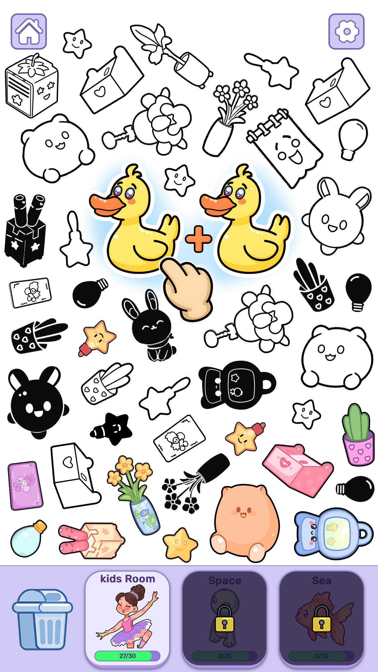 اسکرین شات 1 بازی Dreamy Sticker : Merge Games