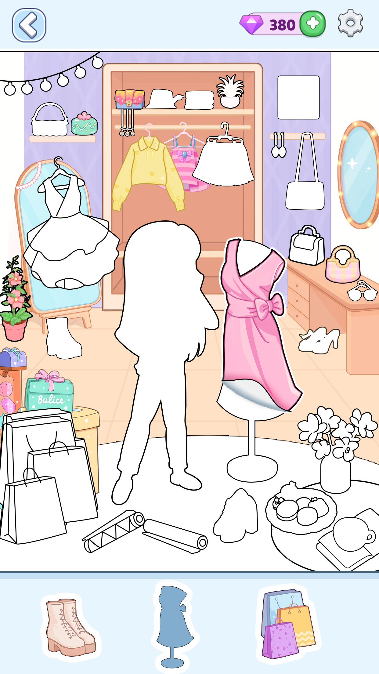 اسکرین شات 2 بازی Dreamy Sticker : Merge Games