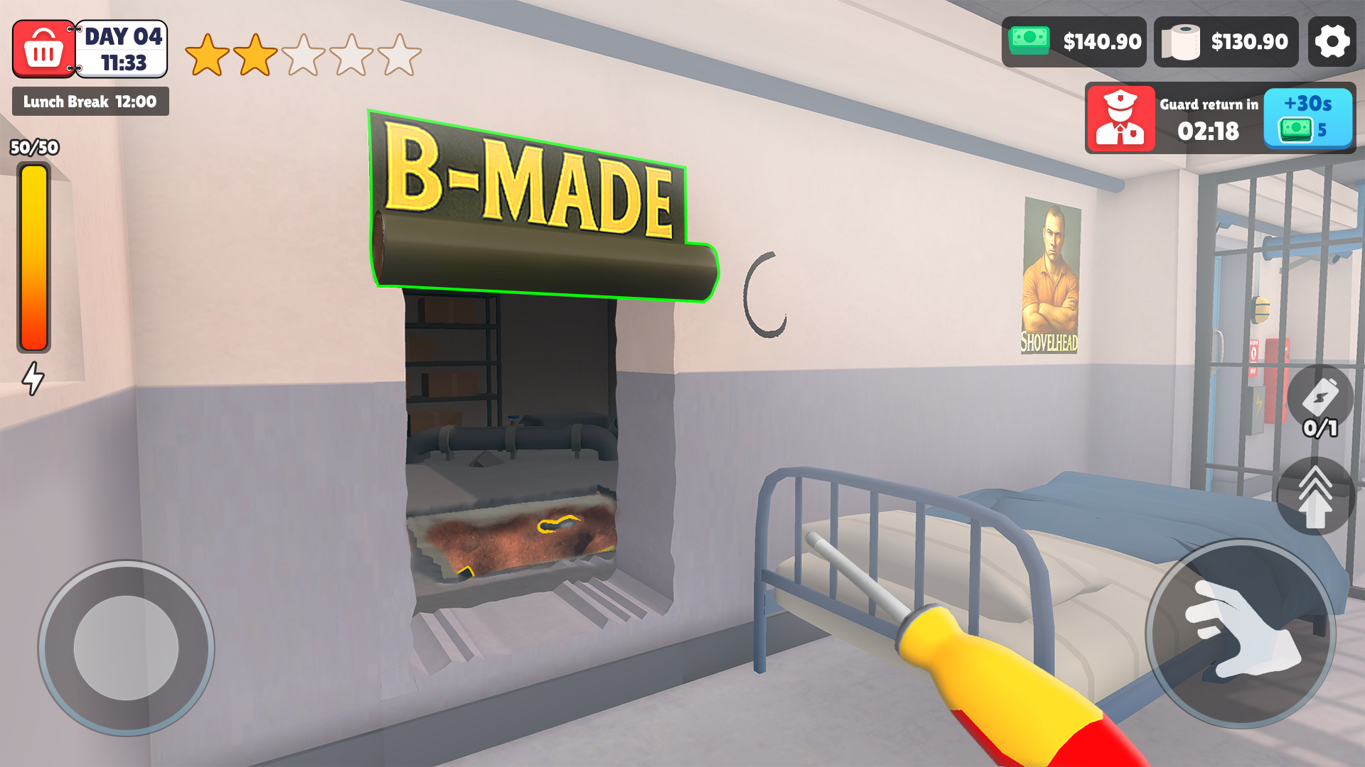 اسکرین شات 6 بازی Dig to Escape: Prison Break