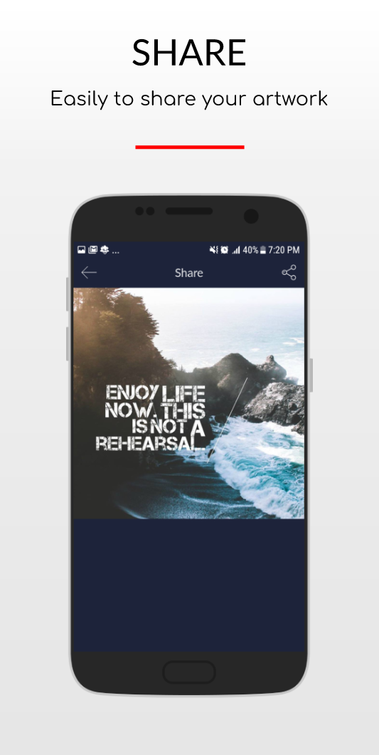 اسکرین شات 3 برنامه Quote Creator: Best text on ph