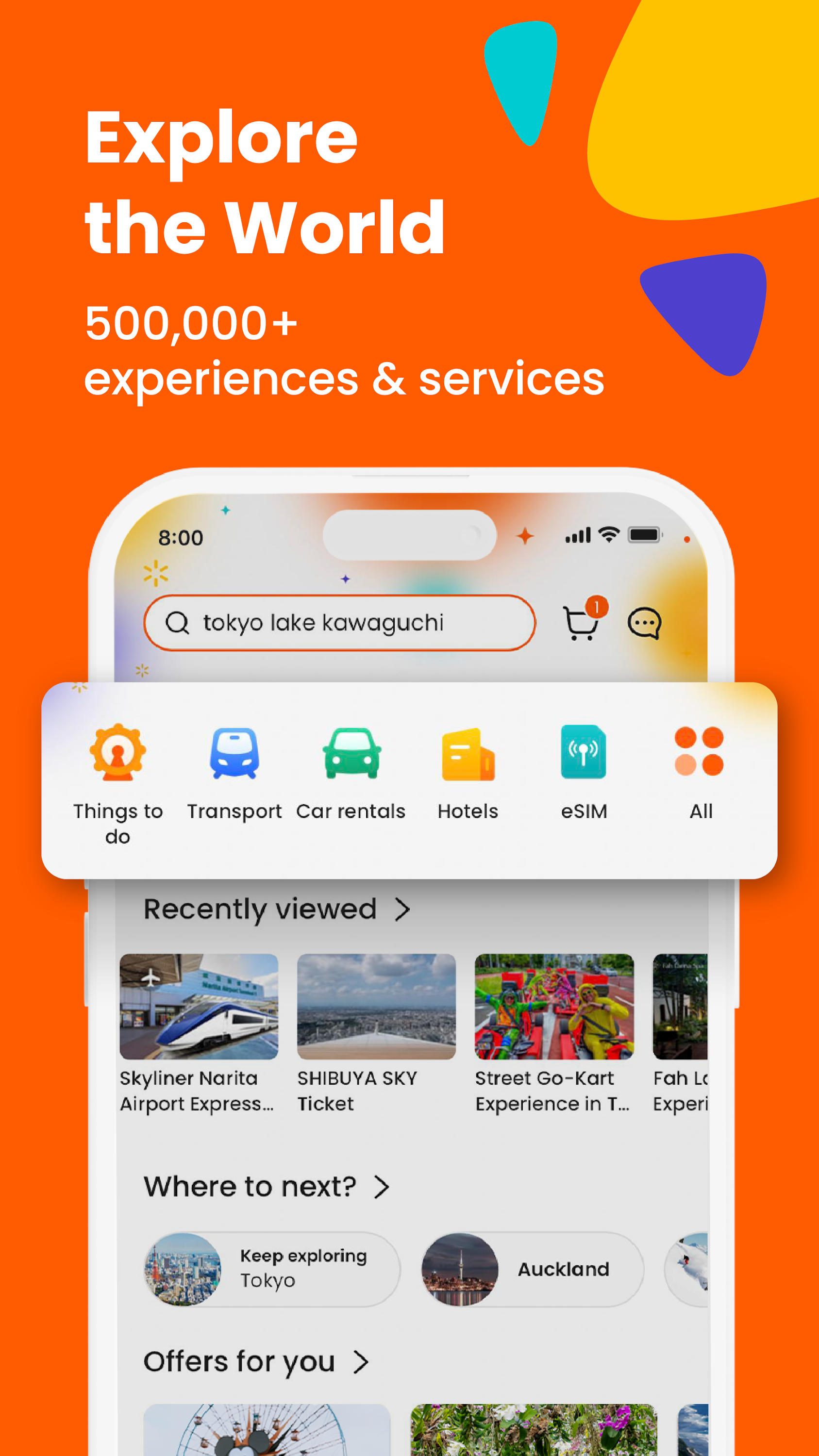 اسکرین شات 1 برنامه Klook: Travel & Activities