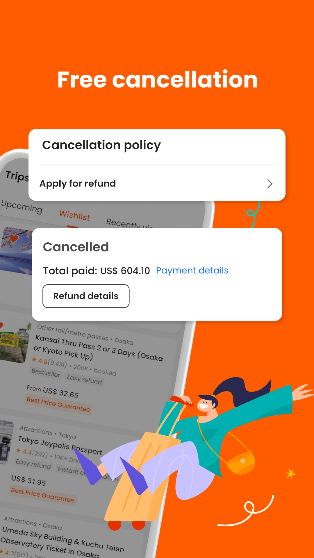 اسکرین شات 5 برنامه Klook: Travel & Activities