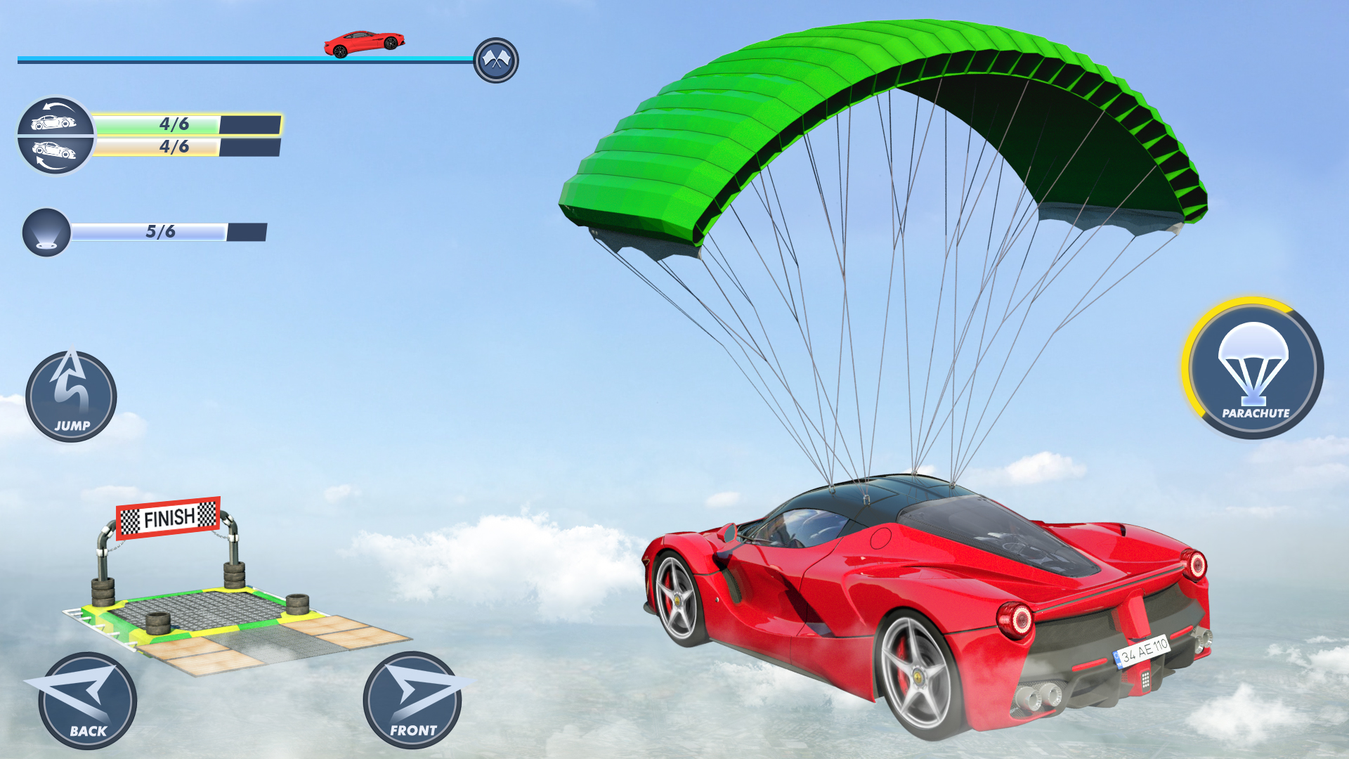 اسکرین شات 3 بازی Car Stunt 3D - Ramp Car Games