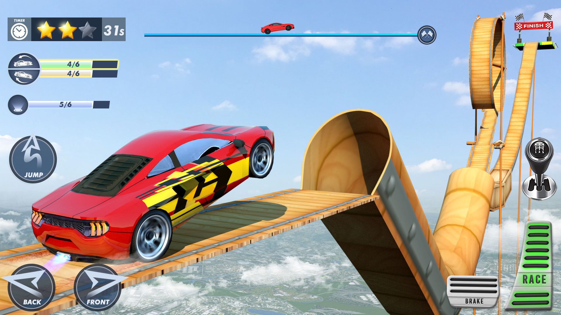 اسکرین شات 4 بازی Car Stunt 3D - Ramp Car Games