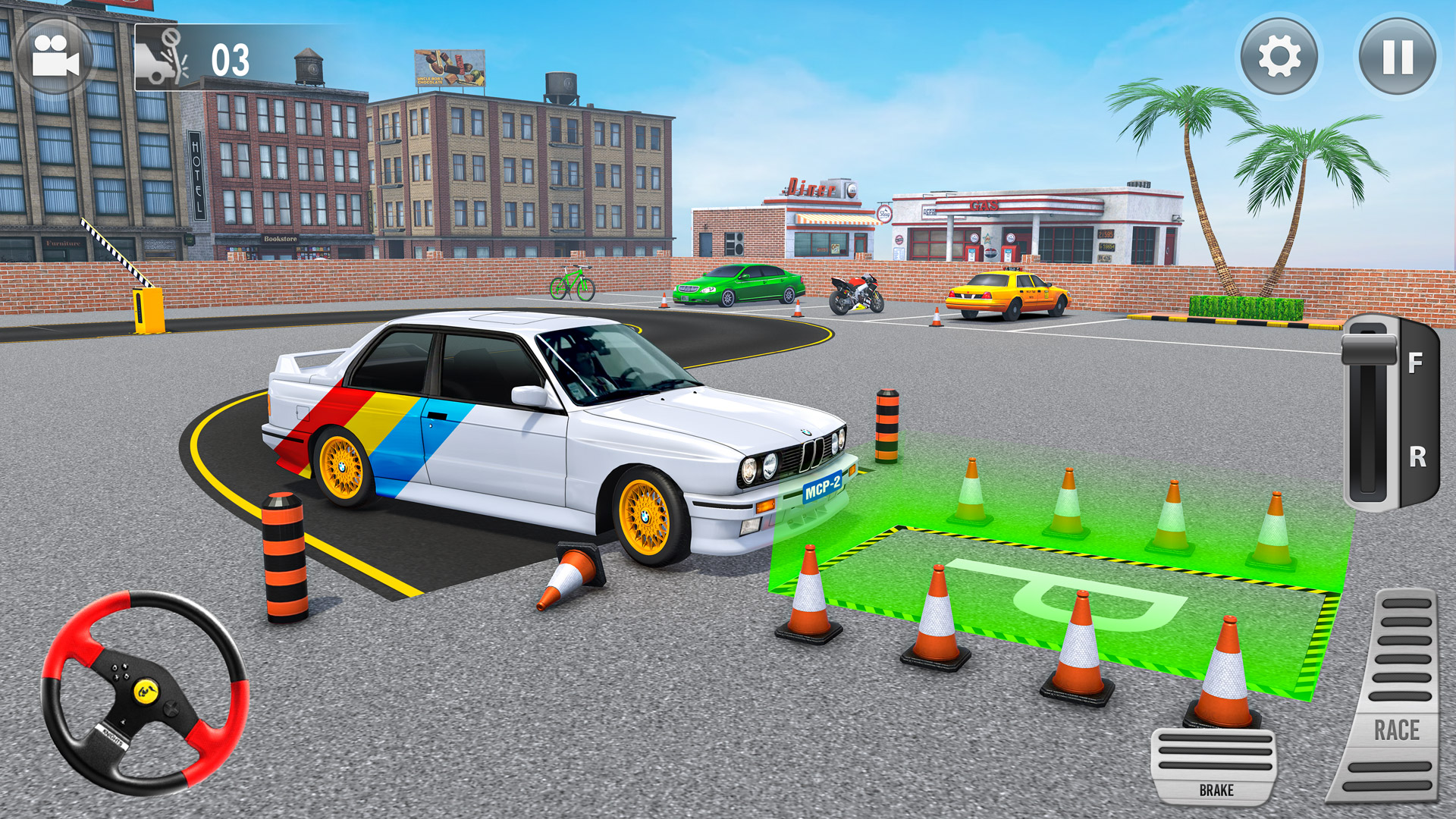 اسکرین شات 3 بازی Modern Car Parking 3D Games