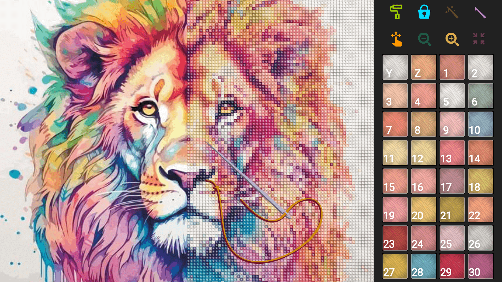 اسکرین شات 7 برنامه Knitting & Cross Stitch