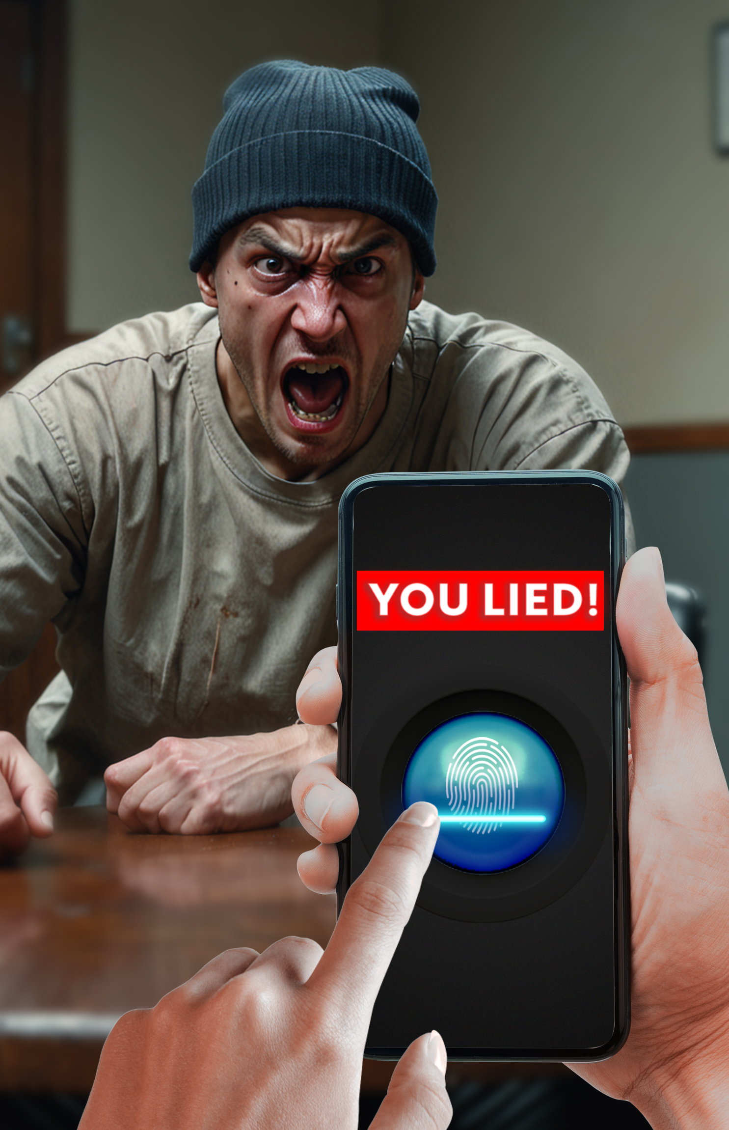 اسکرین شات 2 بازی Lie Detector Test - Prank 2024