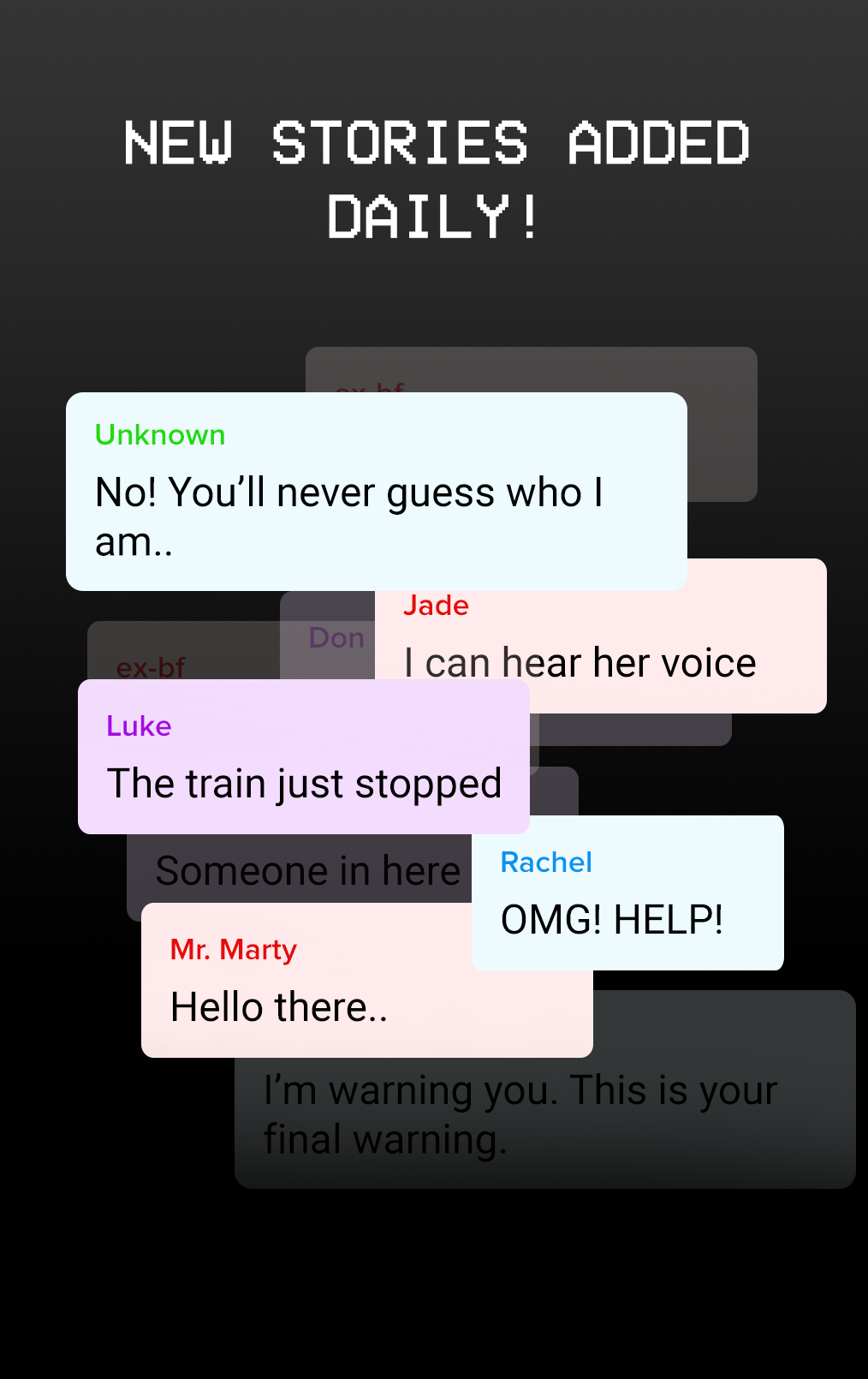 اسکرین شات 2 بازی Scary Chat Stories - Hooked on