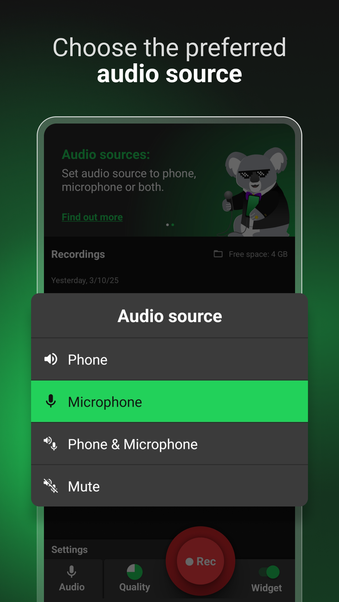 اسکرین شات 6 برنامه Koala Screen Recorder