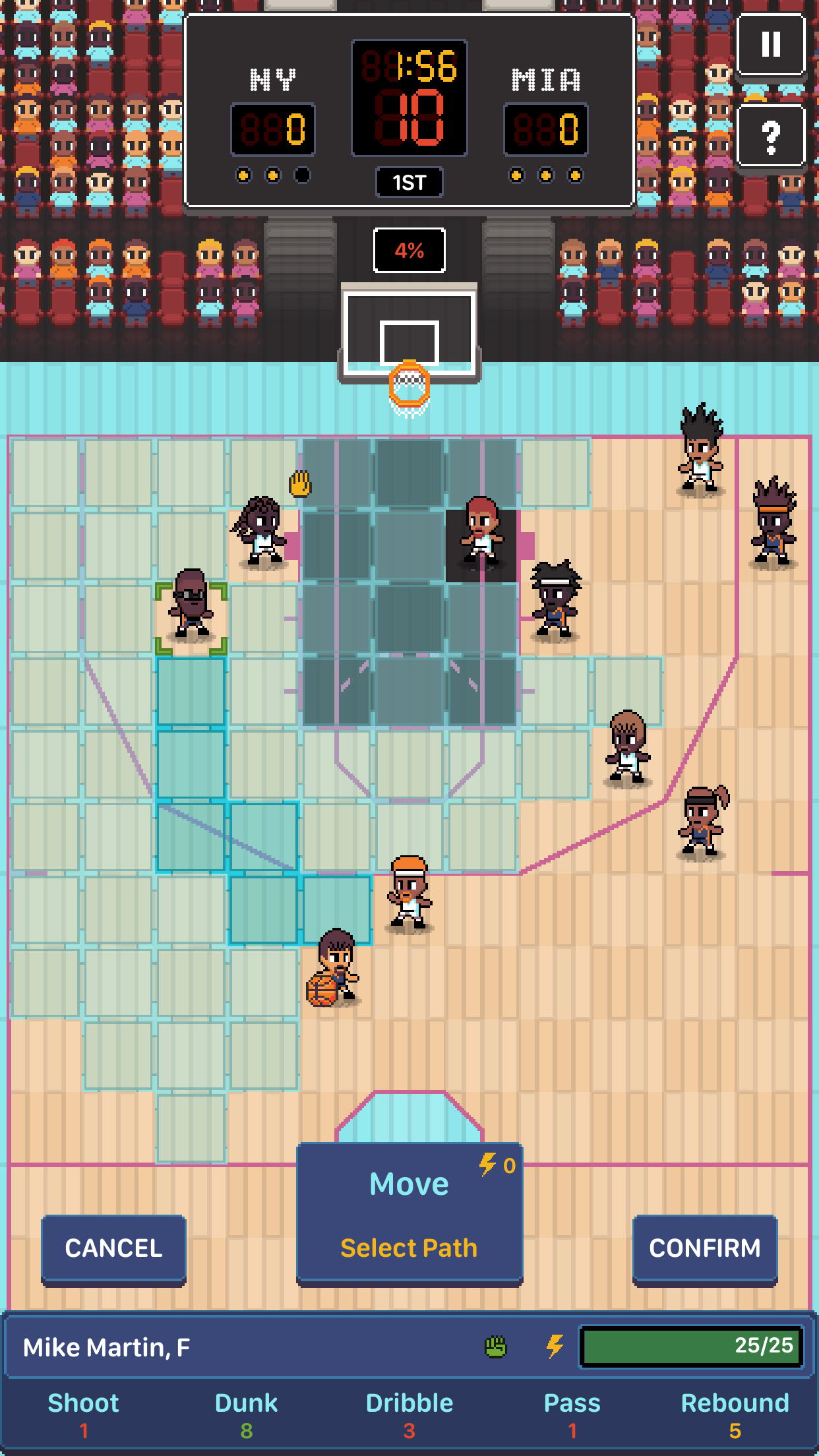 اسکرین شات 5 بازی Hoop League Tactics
