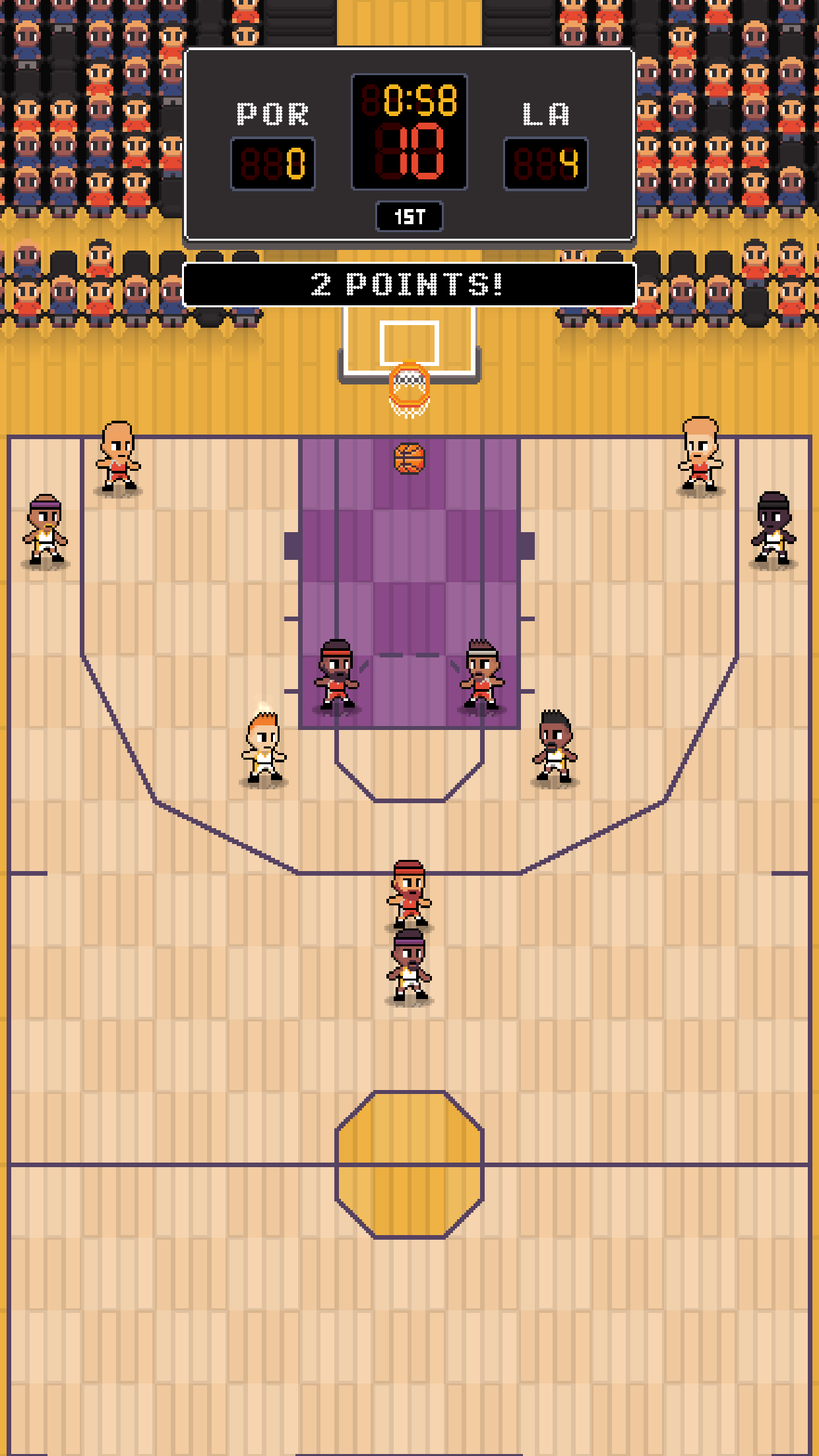 اسکرین شات 2 بازی Hoop League Tactics