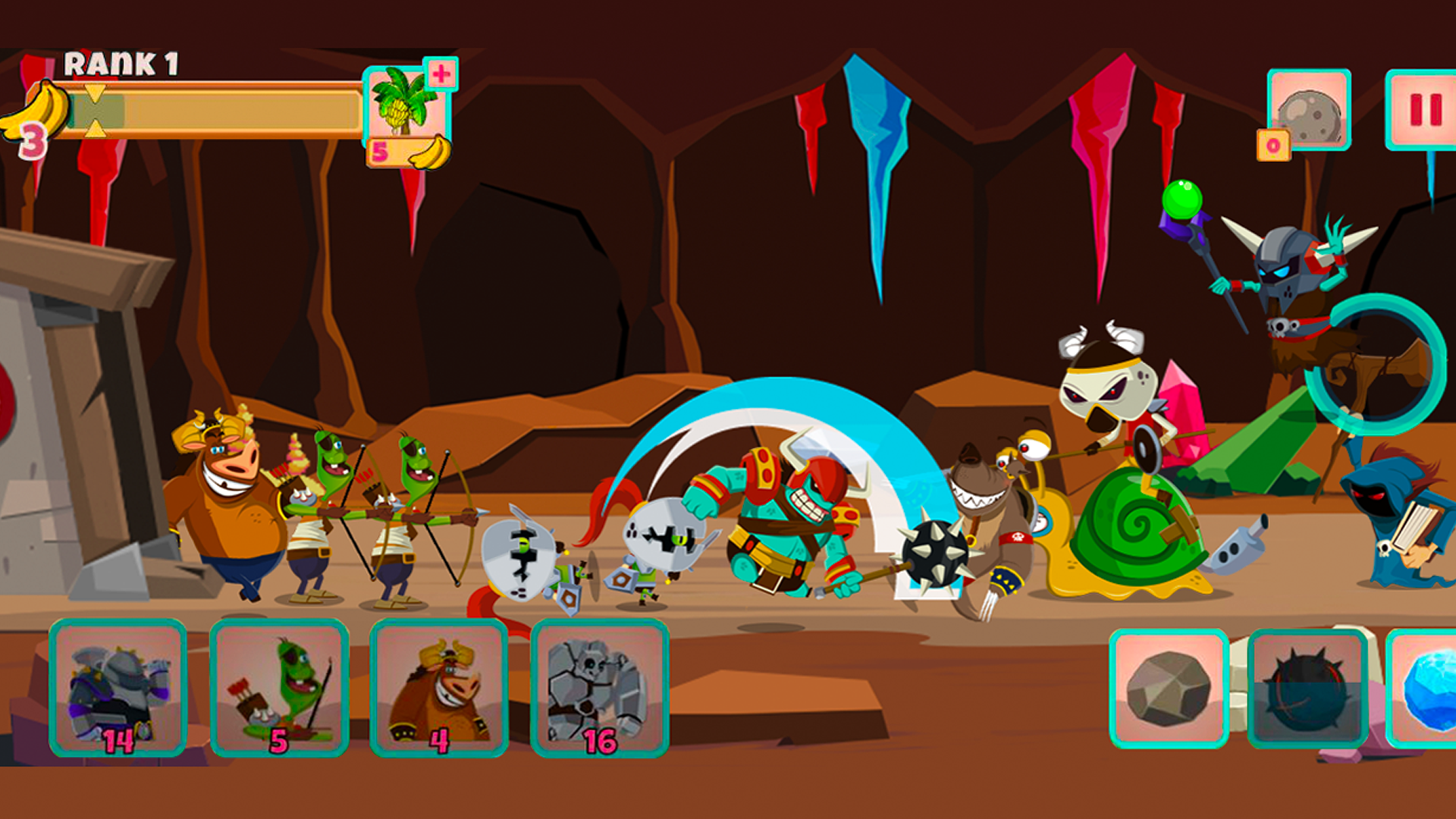 اسکرین شات 1 بازی Monster Rush: Strategy TD war