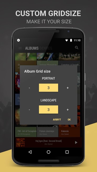 اسکرین شات 3 برنامه BlackPlayer EX Music Player