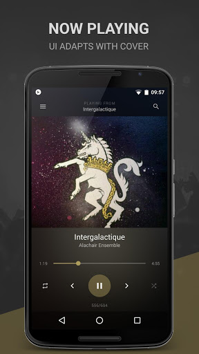 اسکرین شات 1 برنامه BlackPlayer Music Player