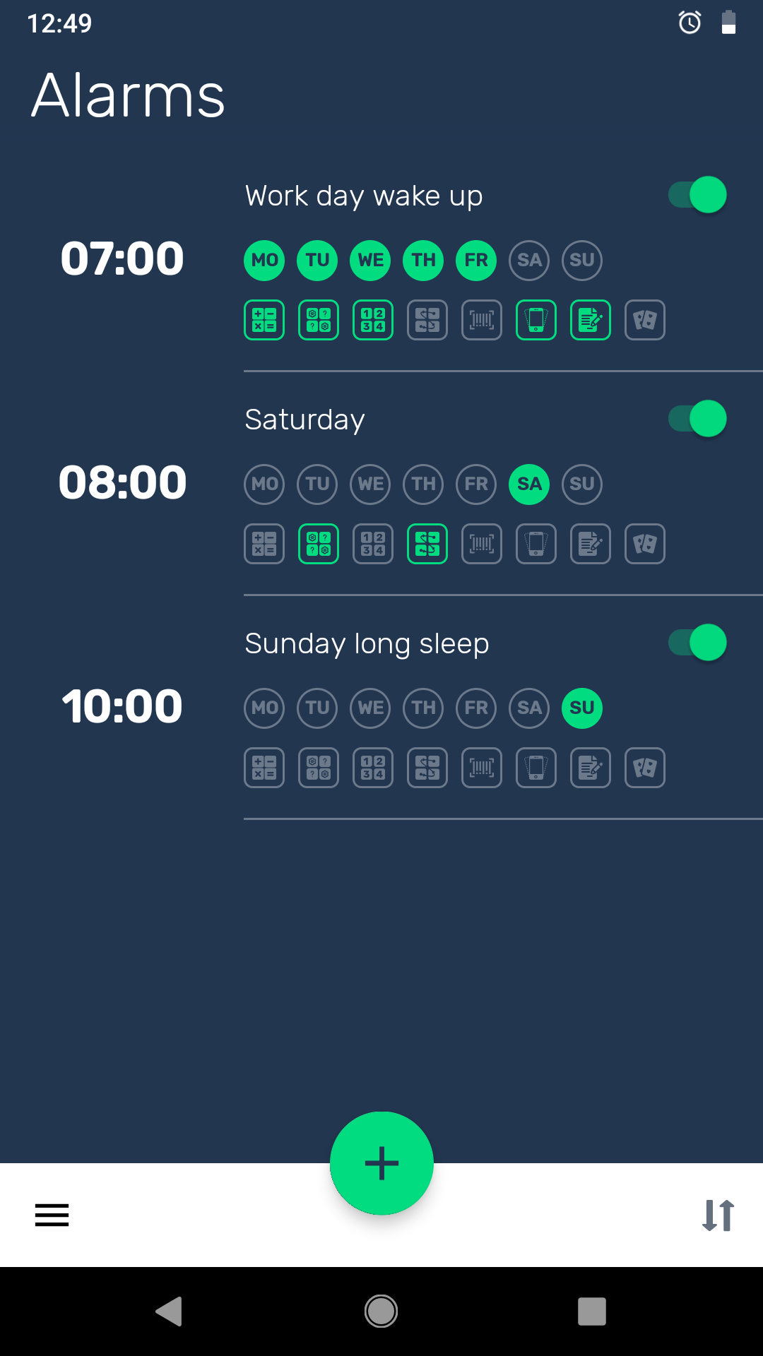 اسکرین شات 1 برنامه I Can't Wake Up! Alarm Clock